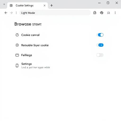 Capture d'écran des paramètres de cookies dans un navigateur web, montrant les options pour accepter ou refuser les cookies.